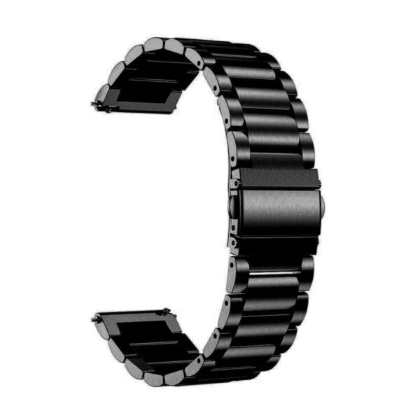 22mm Metal Strap for Smartwatch – Black