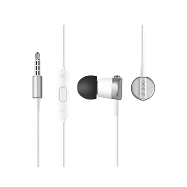 360 DM2018 Wired Earphones with Mic – Perfect for Music and Calls