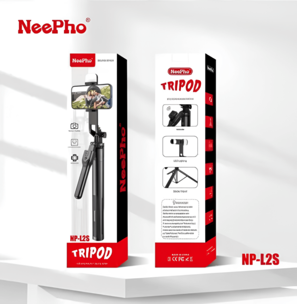 NeePho Selfie Stick NP-L2S – Extendable with Bluetooth Shutter