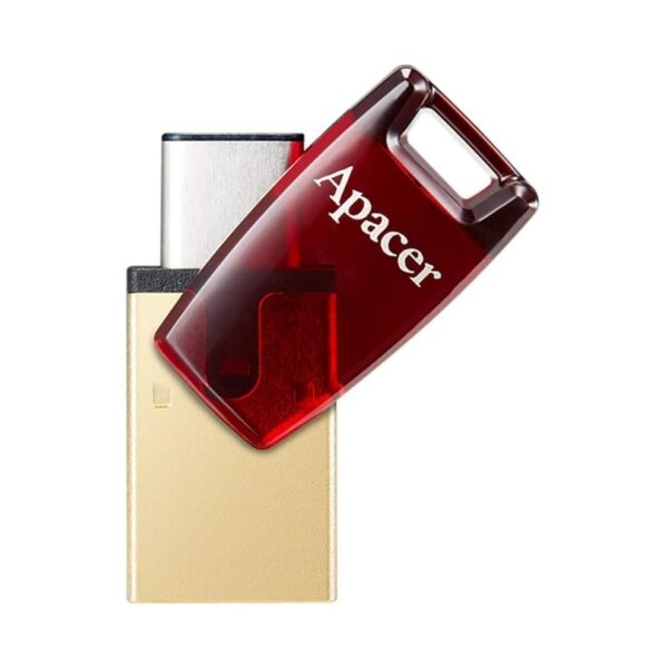 APACER AH180 USB 3.2 Type-C Dual Interface Flash Drive – 32GB, Red - Image 2