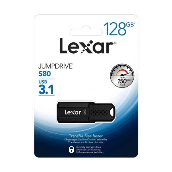 Lexar JumpDrive S80 USB3.1 Pen Drive – 128GB - Image 2