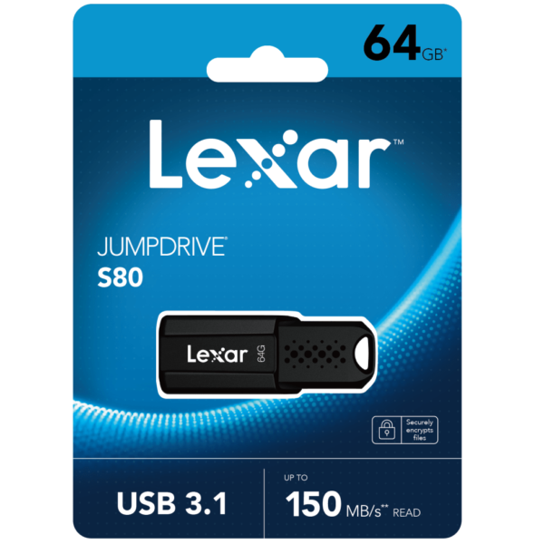 Lexar JumpDrive S80 USB3.1 Pen Drive – 64GB - Image 2