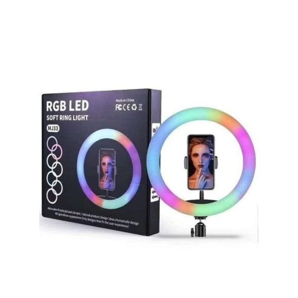 MJ33 RGB LED 12" Ring Light with USB Plug – Perfect for Live Streaming