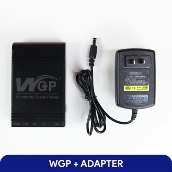 2024 New Model! WGP Mini UPS 5/9/12V (10400mAh) + GearUP 12V/3A Adapter