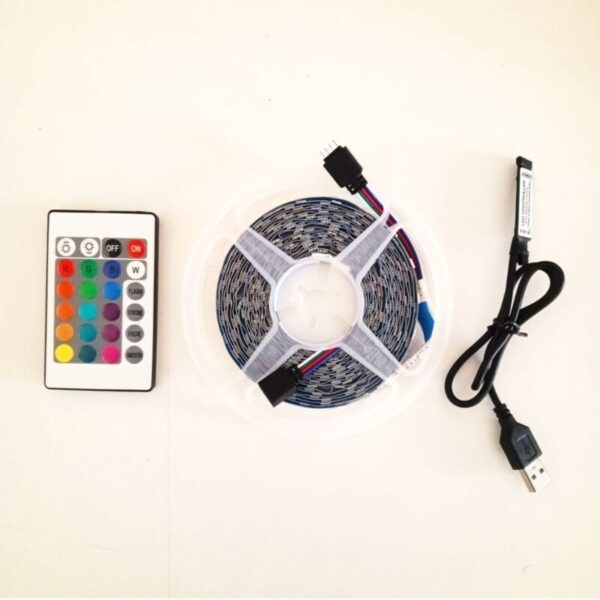 GearUP SL50 RGB LED Strip Light with Remote- 5 Meter, Non-Waterproof – Vibrant Light for Decoration - Image 2