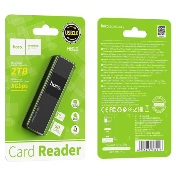 Hoco HB20 USB 3.0 Card Reader - Image 2