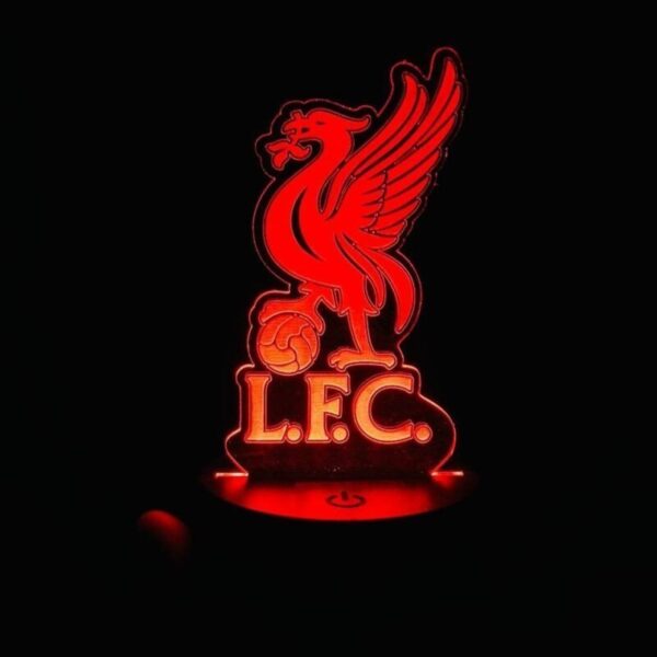 GearUP Acrylic Multicolor Night Lamp Black – Liverpool F.C. Edition