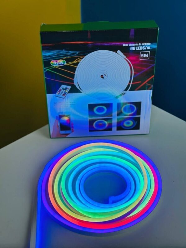 GearUP NRGB50 5 Meter RGB Neon Light with App & Remote Control – Customizable Ambient Lighting