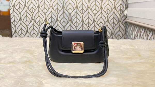 Cross-body round women's bag Blue Color